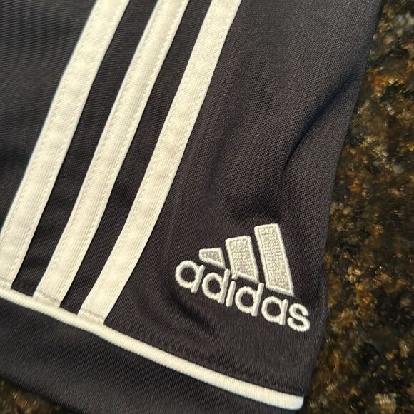 Adidas Black Men's Shorts NEW Soccer Shorts / Size Large Drawstring - Climalite - Picture 3 of 6